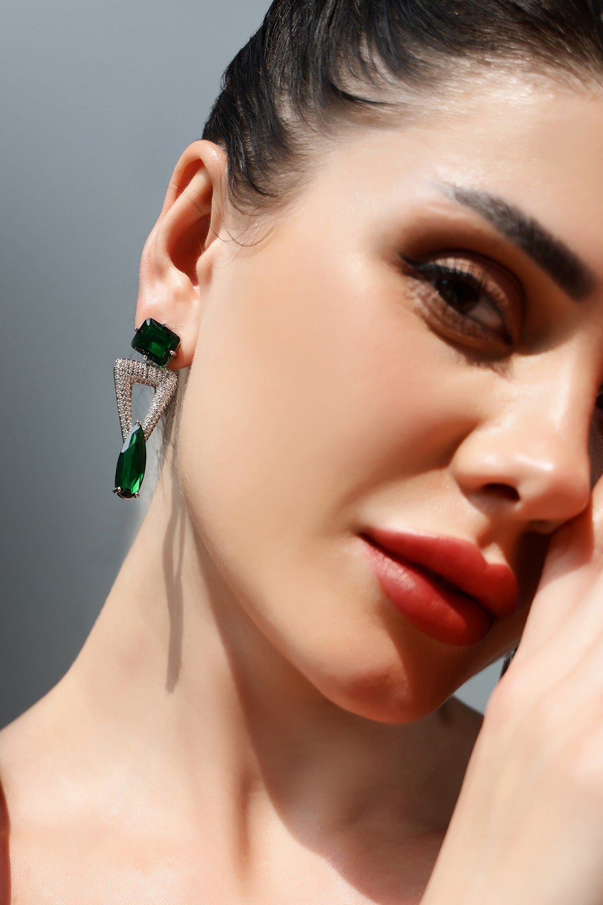 Gaias Pyramid Shaped Earrings 