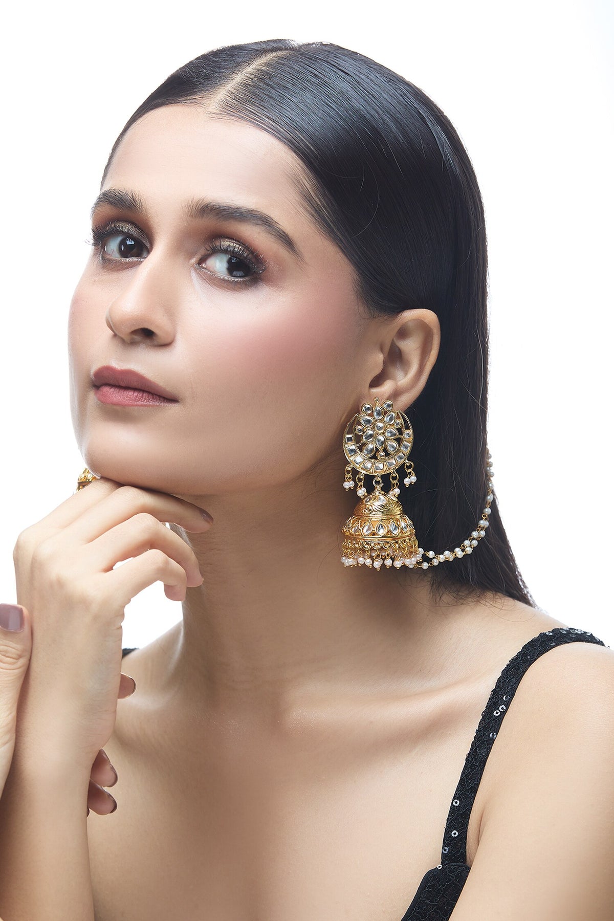 Embellished Jhumka Earrings 