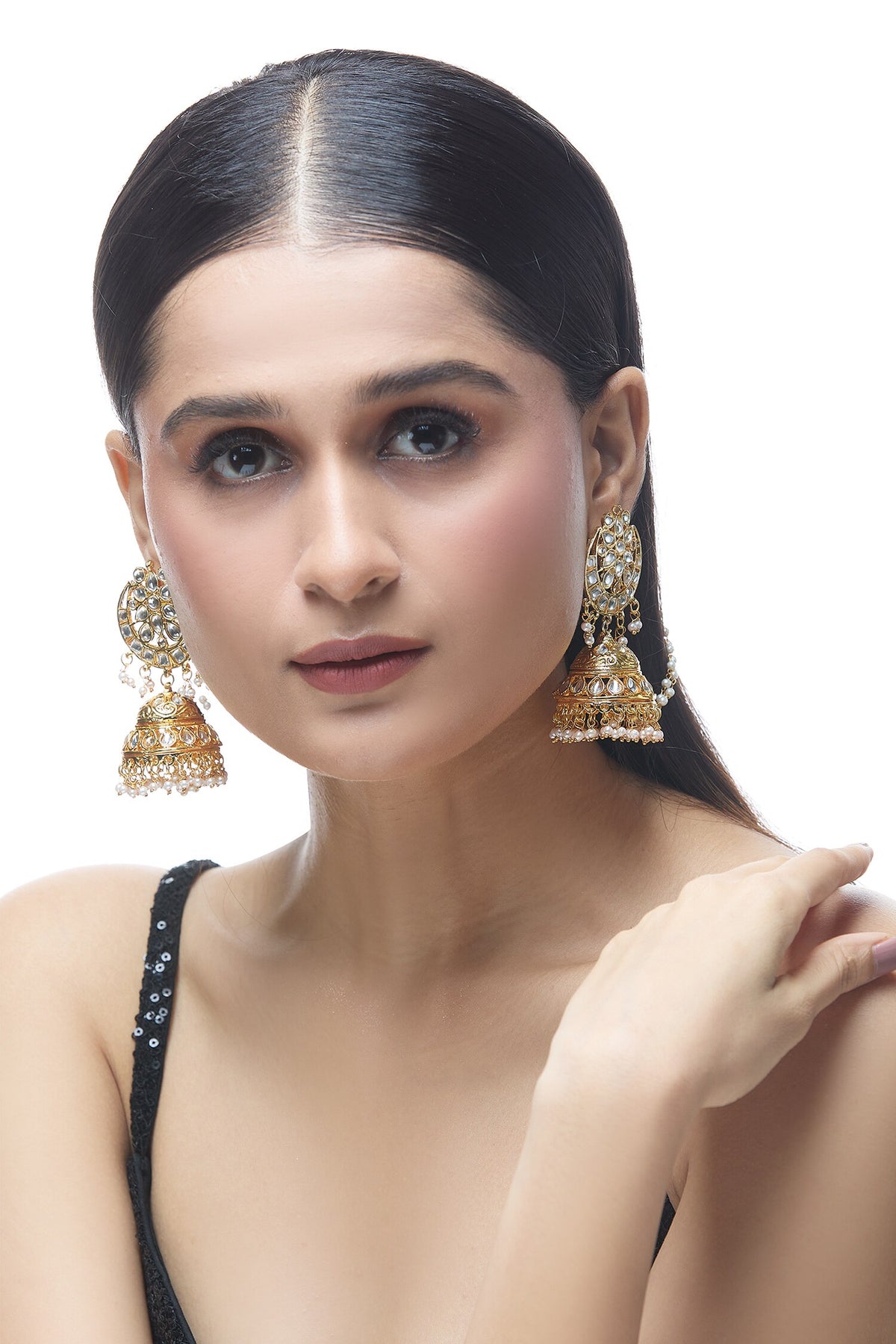 Embellished Jhumka Earrings 