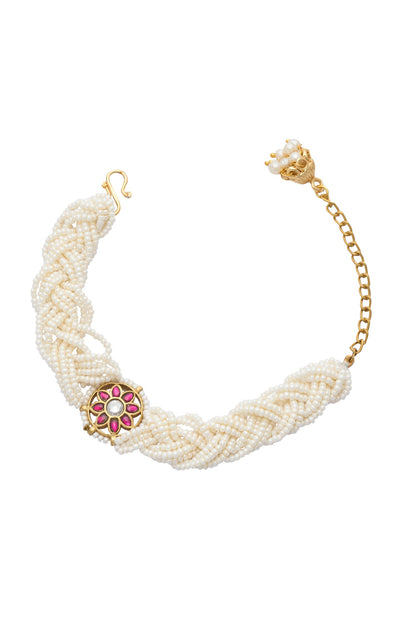 Natural Stone Embellished Bracelet 