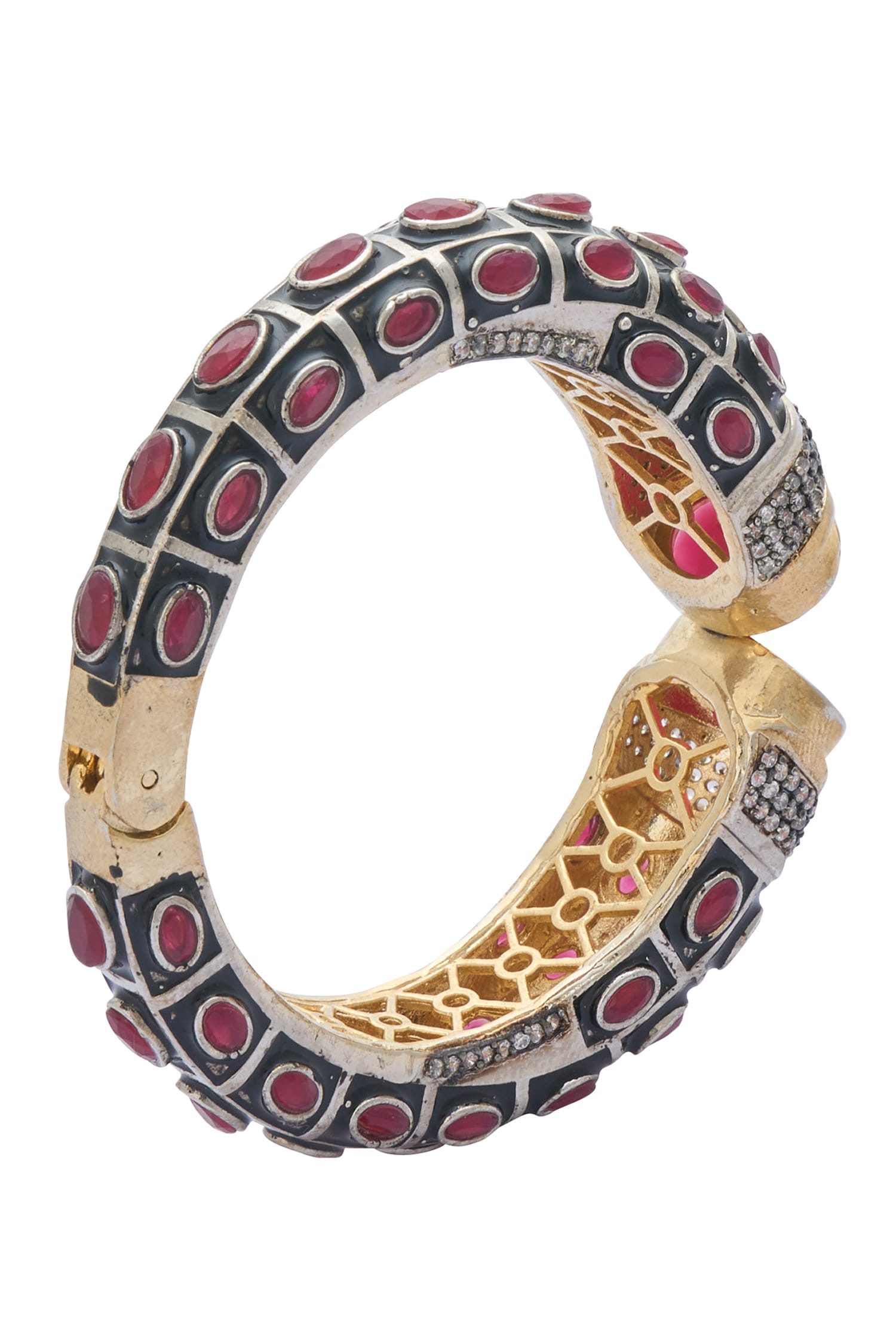 Geometric Carved Kada 