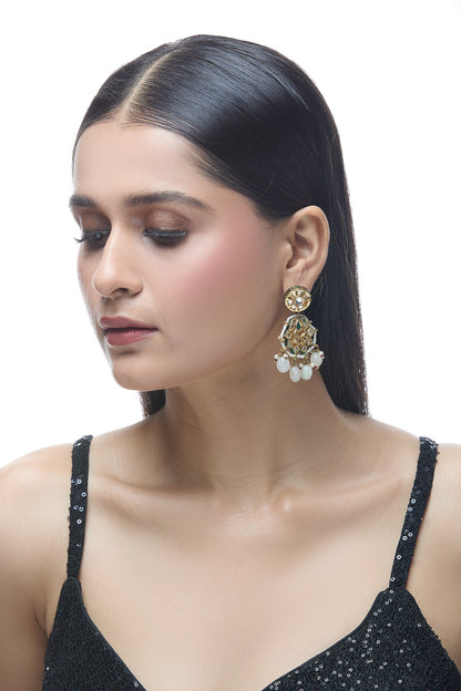 Mandala Carved Earrings 