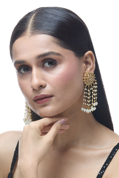 Floral Carved Earrings 