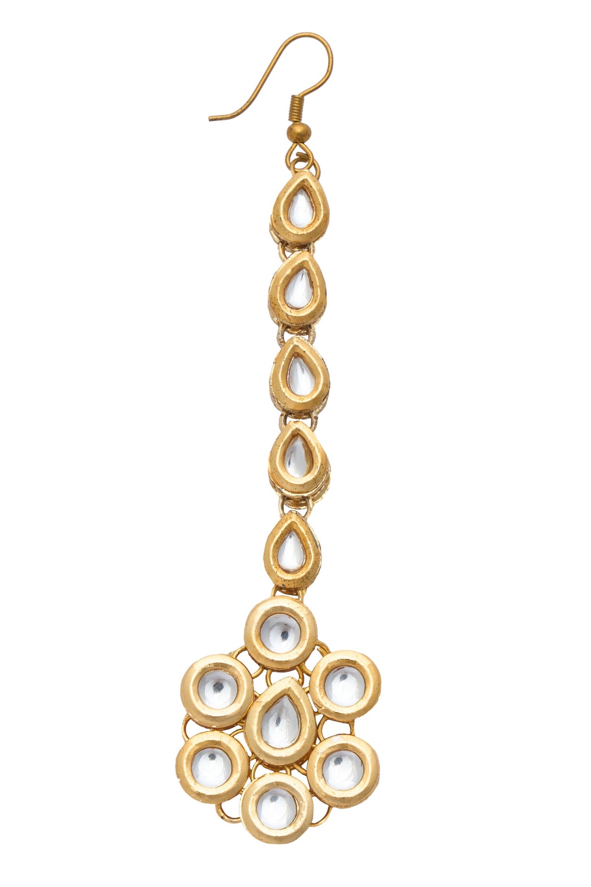 Natural Stone Embellished Maangtikka 