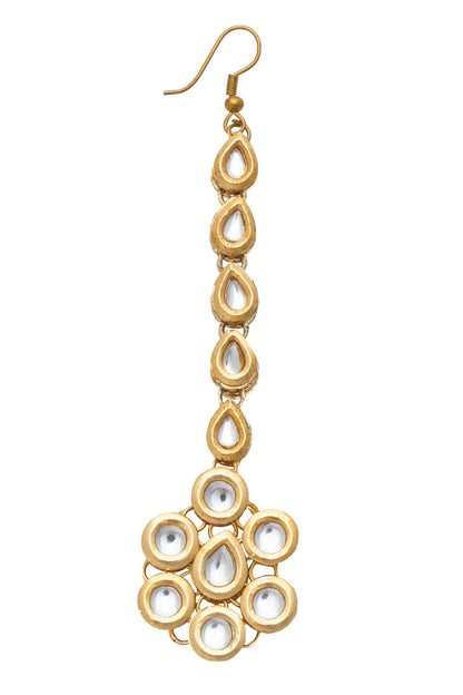 Natural Stone Embellished Maangtikka 