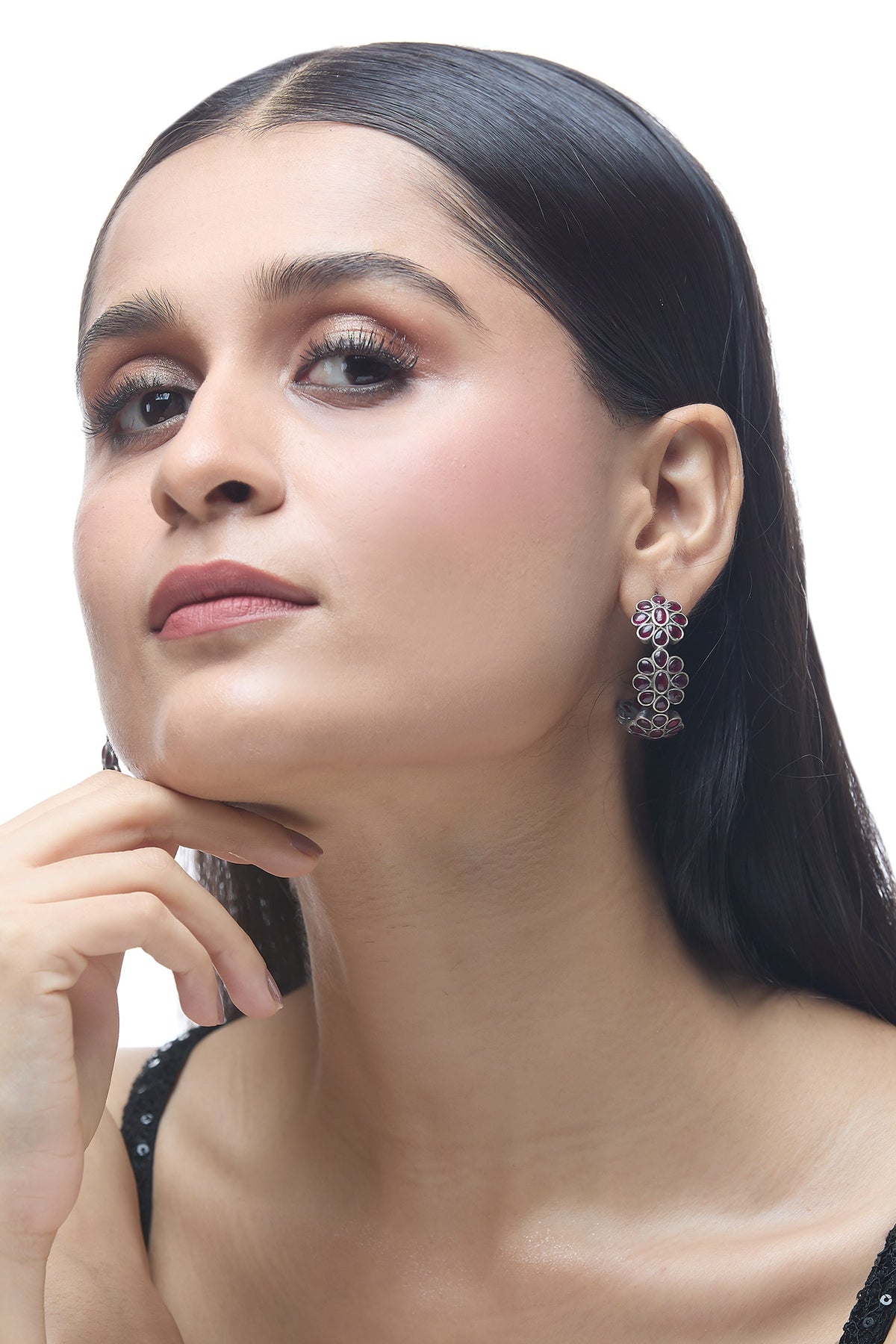 Floral Carved Hoops 