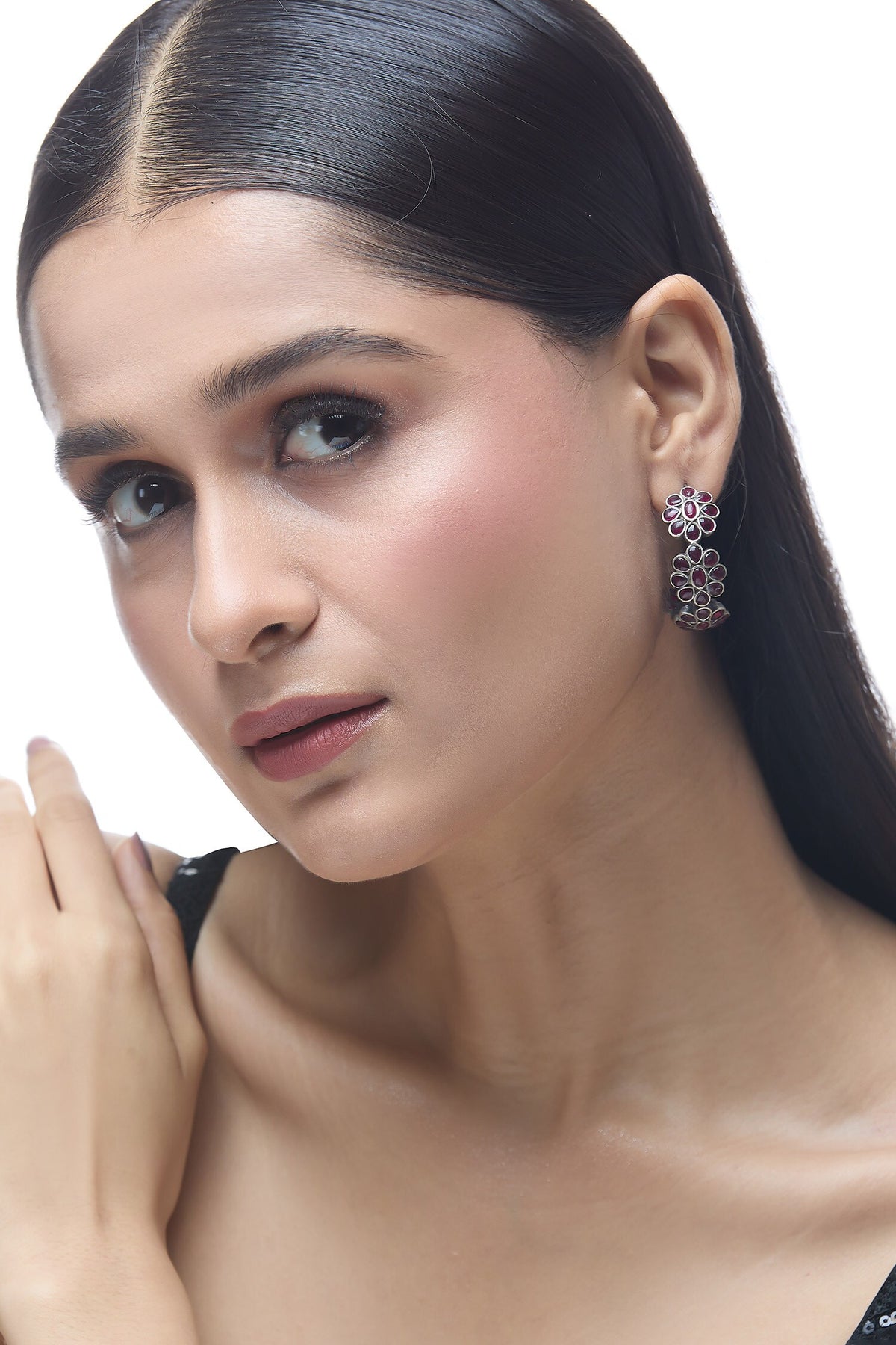 Floral Carved Hoops 