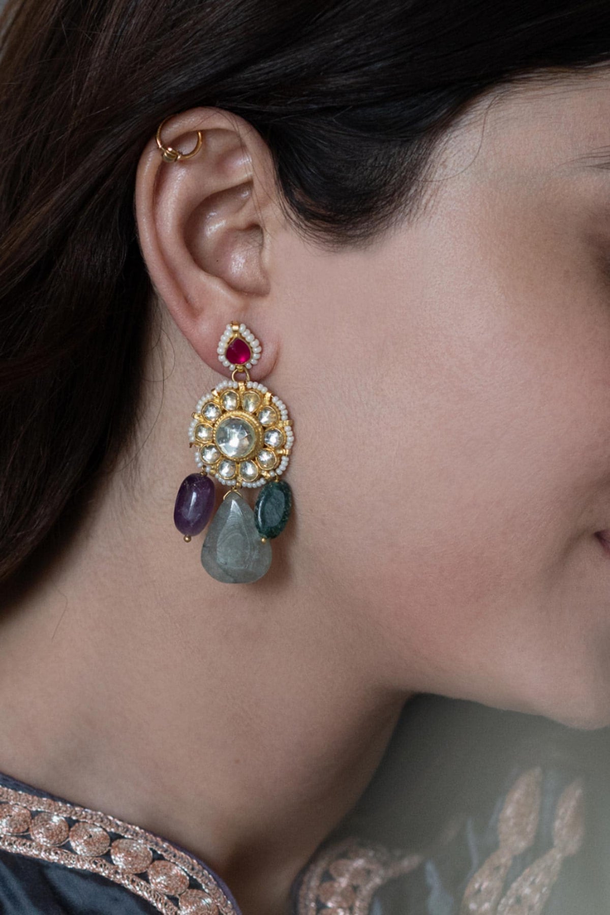 Kundan Studded Earrings 