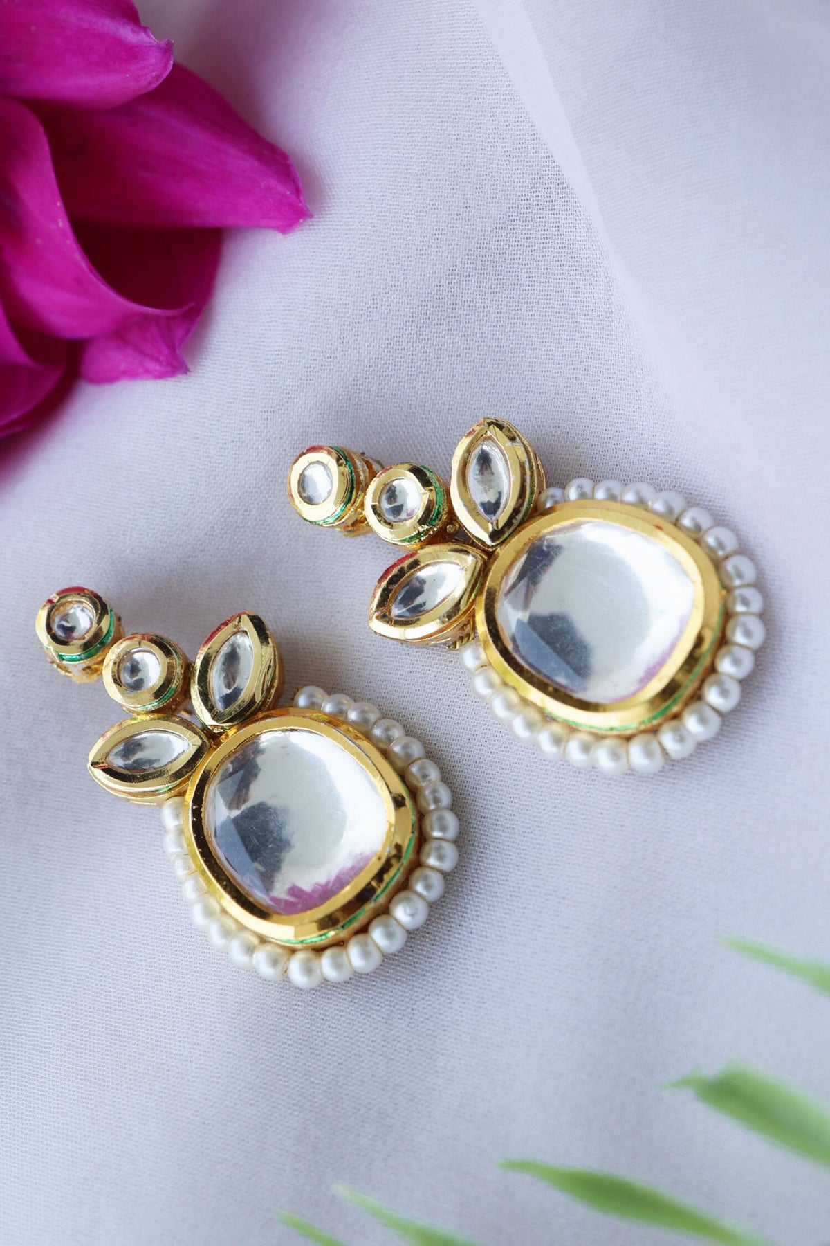 Kundan Embellished Earrings 