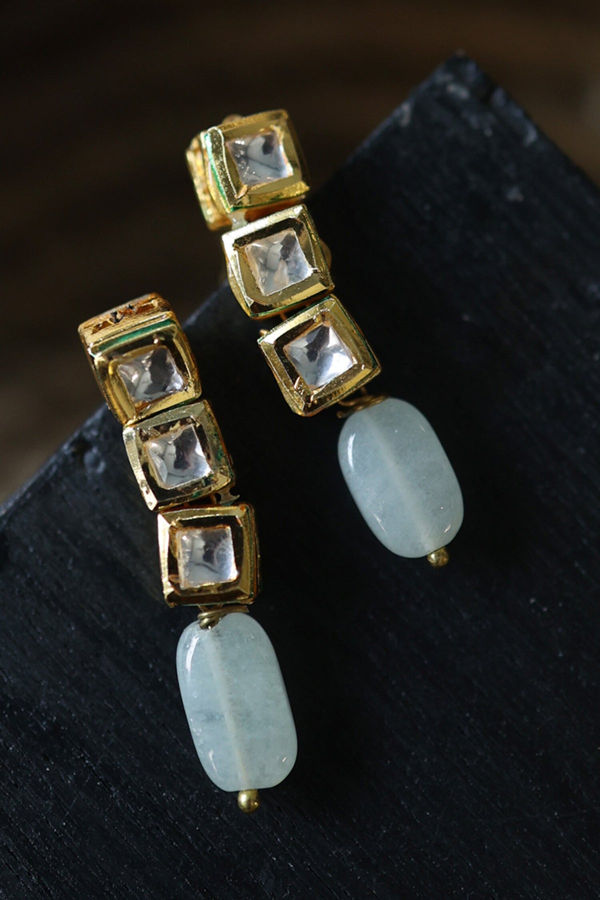 Kundan Embellished Danglers 