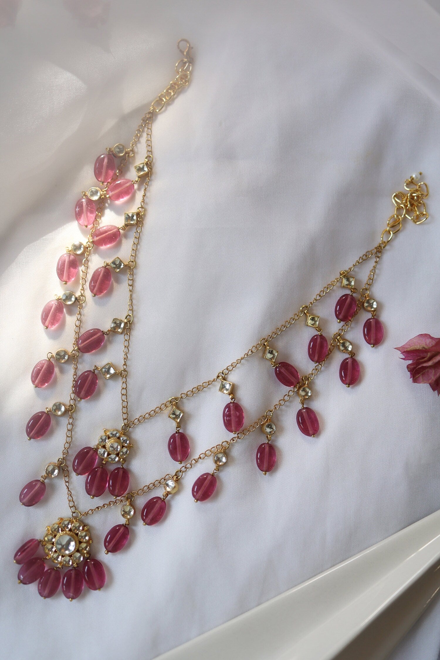 Kundan Embellished Layered Necklace 