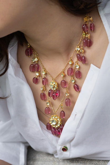 Kundan Embellished Layered Necklace 