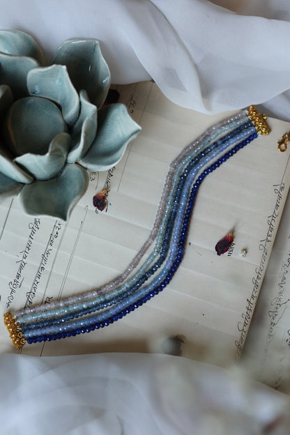 Onyx Stone Stacked Choker 