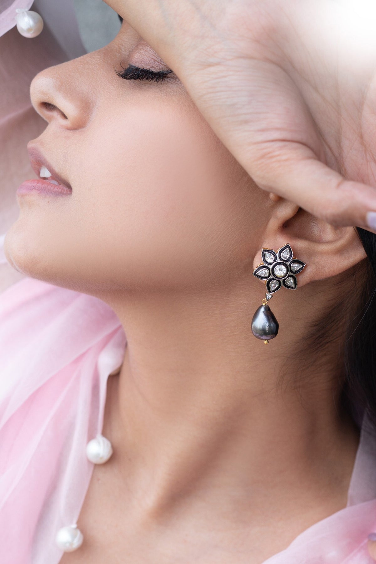 Polki & Pearl Embellished Earrings 