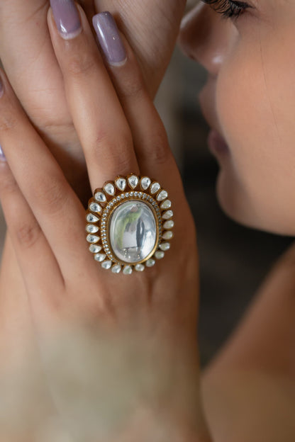 Polki Embellished Ring 