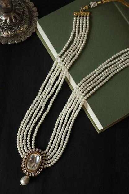 Polki & Pearl Embellished Necklace 