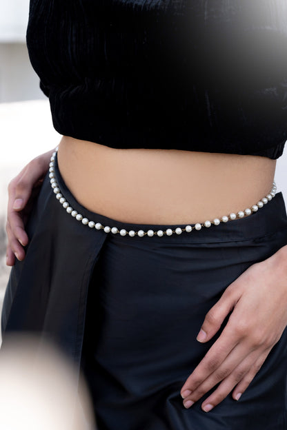 Gold Shell Pearls Kamarbandh 
