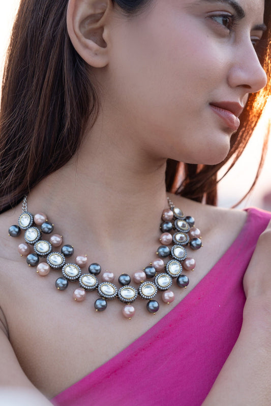 Polki Embellished Choker Necklace 