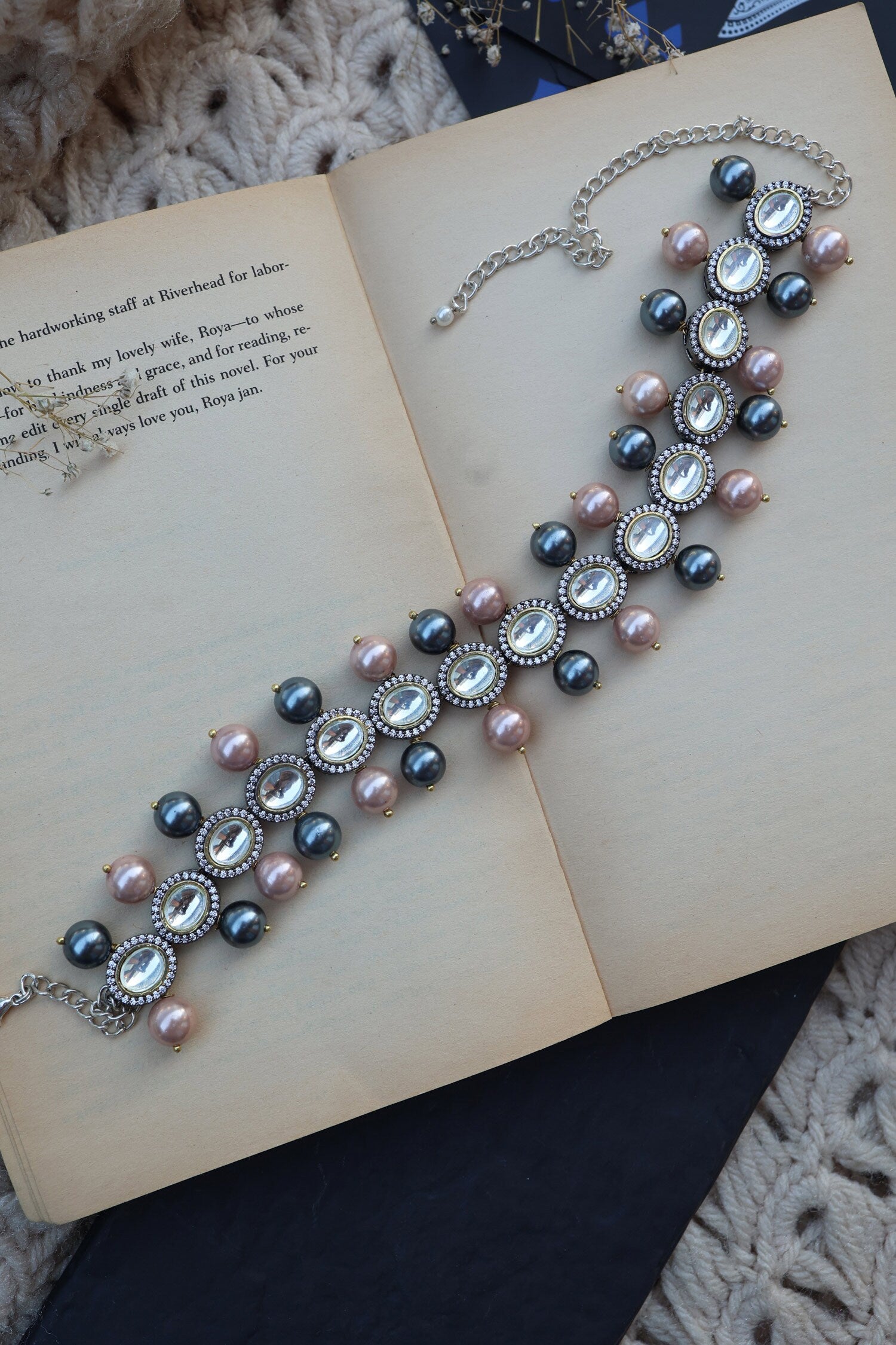Polki Embellished Choker Necklace 