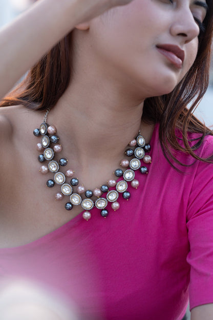 Polki Embellished Choker Necklace 