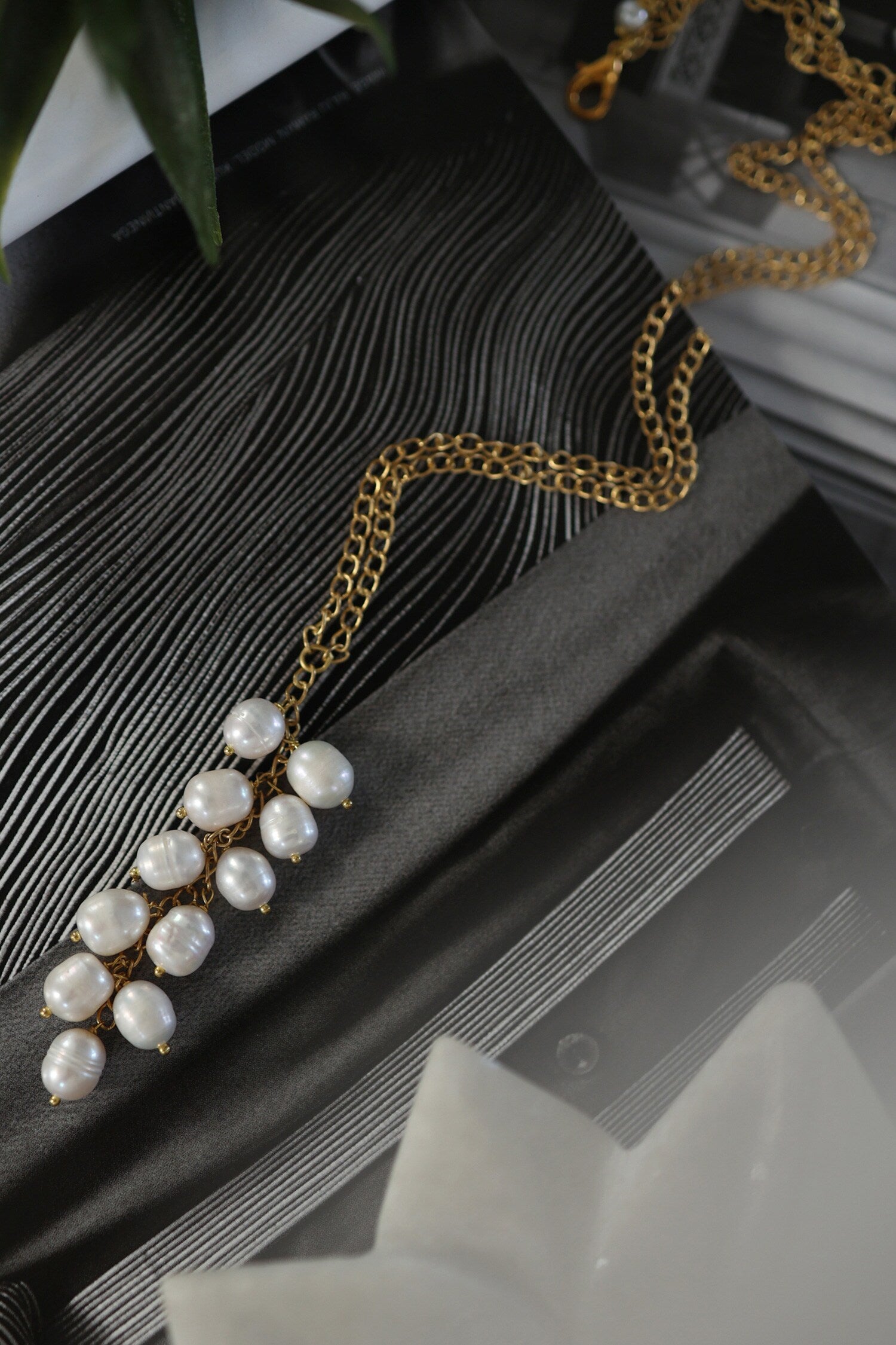 Embellished Long Pendant Necklace 