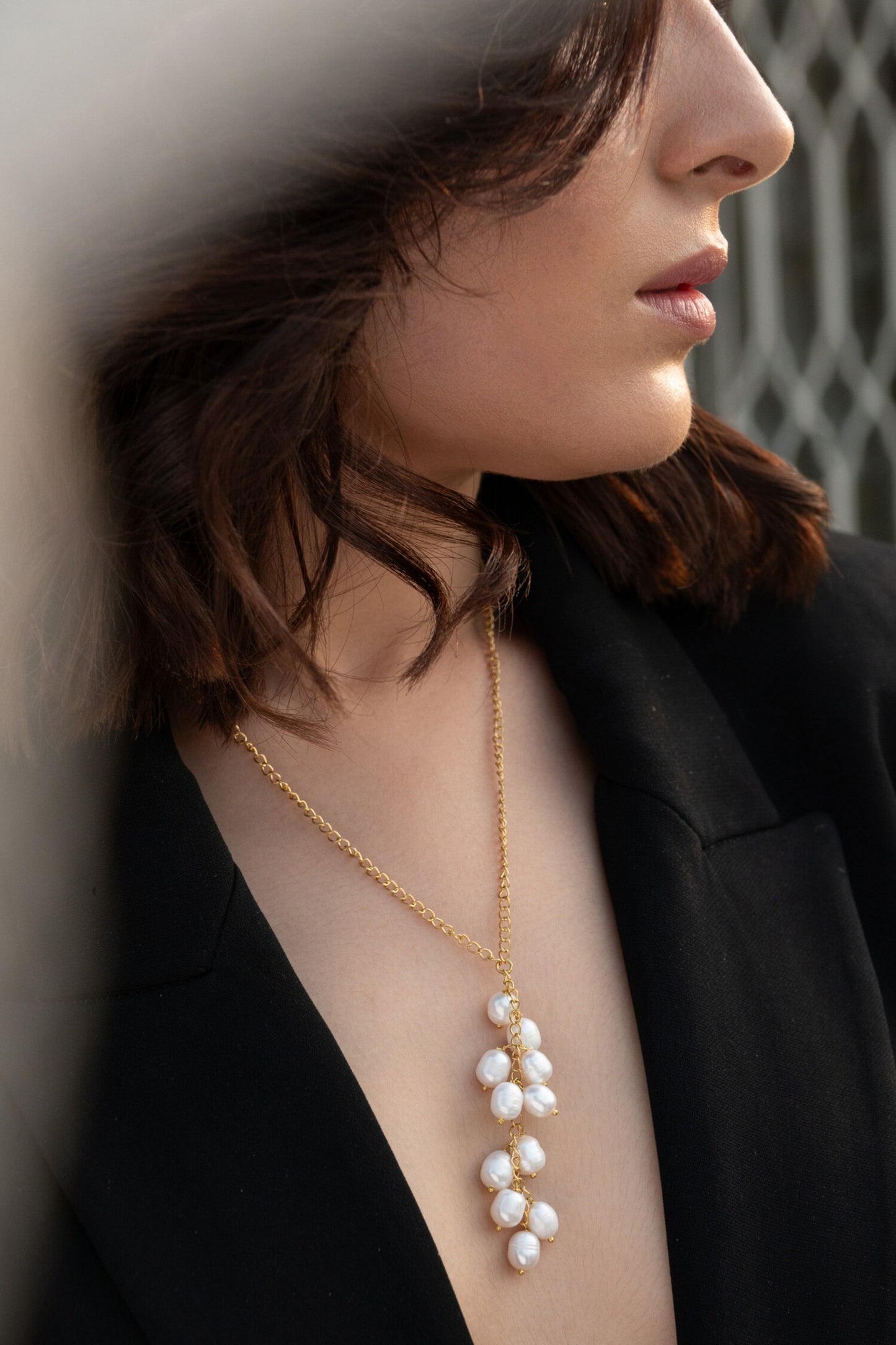 Embellished Long Pendant Necklace 