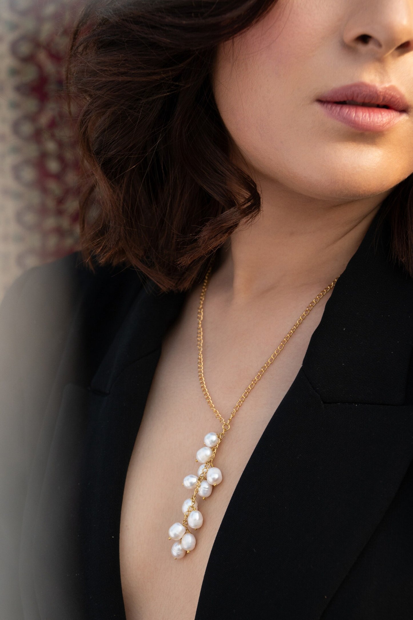 Embellished Long Pendant Necklace 