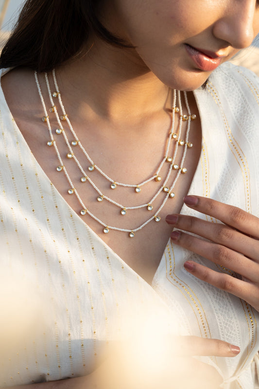 Kundan Embellished Layered Necklace 