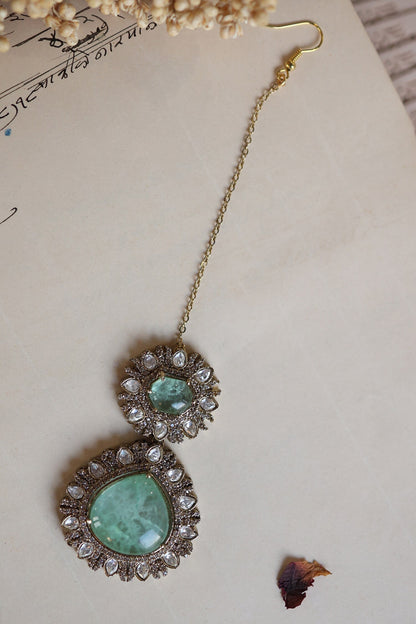 Victorian Polki Embellished Maangtikka 