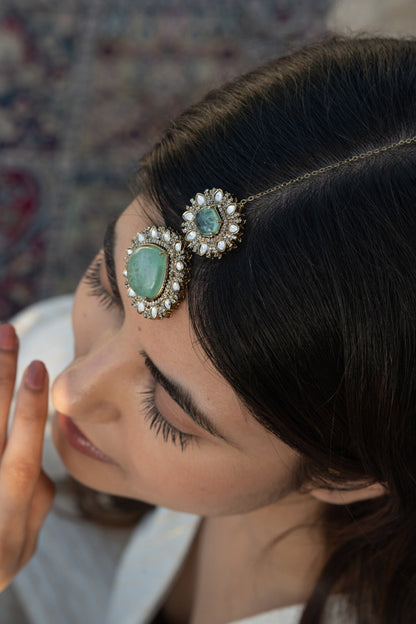 Victorian Polki Embellished Maangtikka 