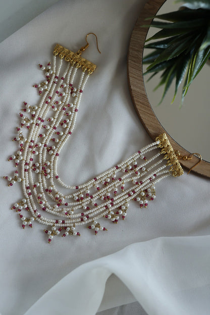 Shell Pearl Multi-Layer Braid Pin 