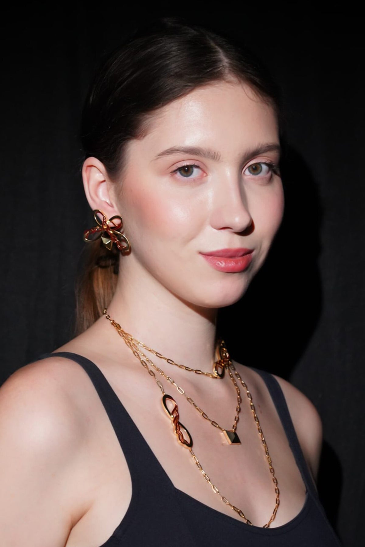 Infinity Carved Necklace Set 