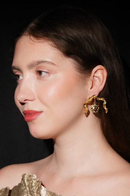 Roller Stone Embellished Earrings 