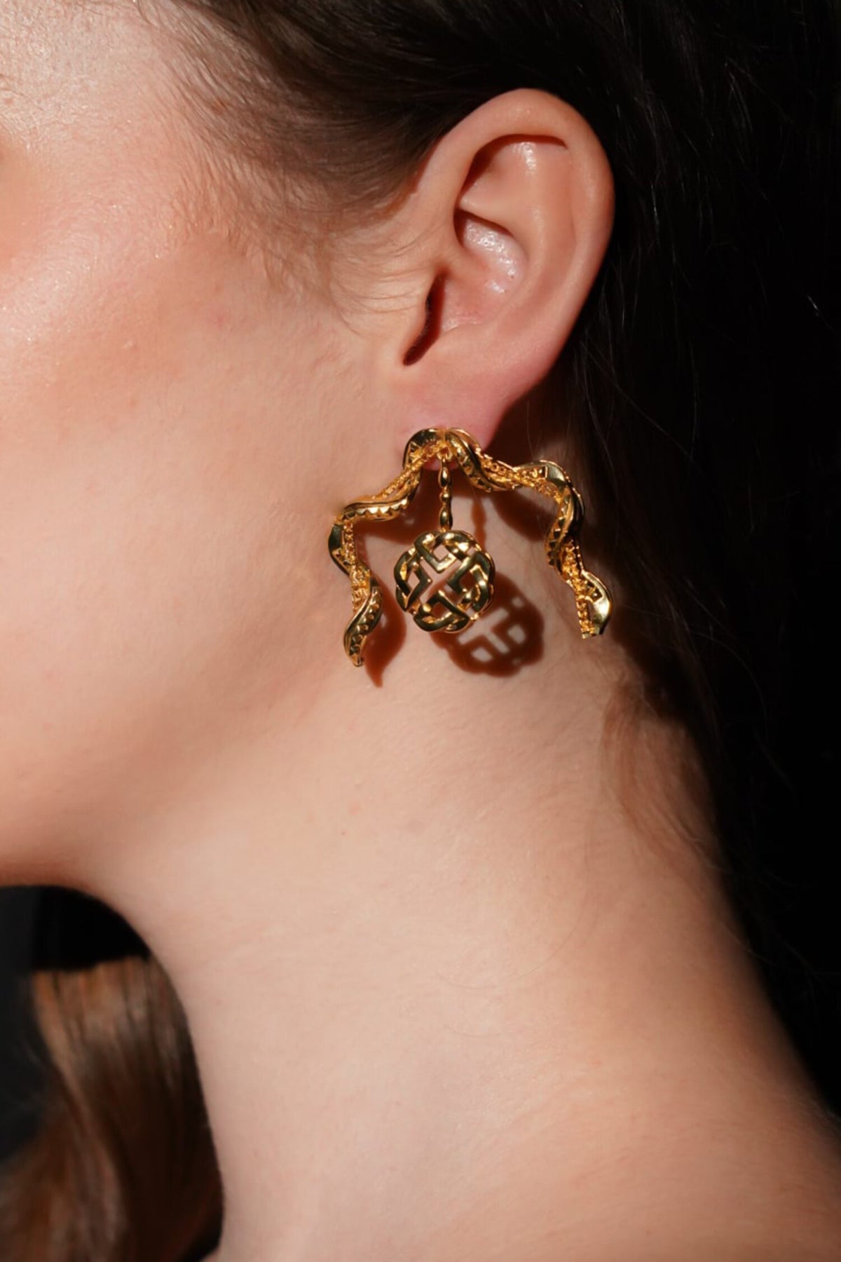 Roller Stone Embellished Earrings 