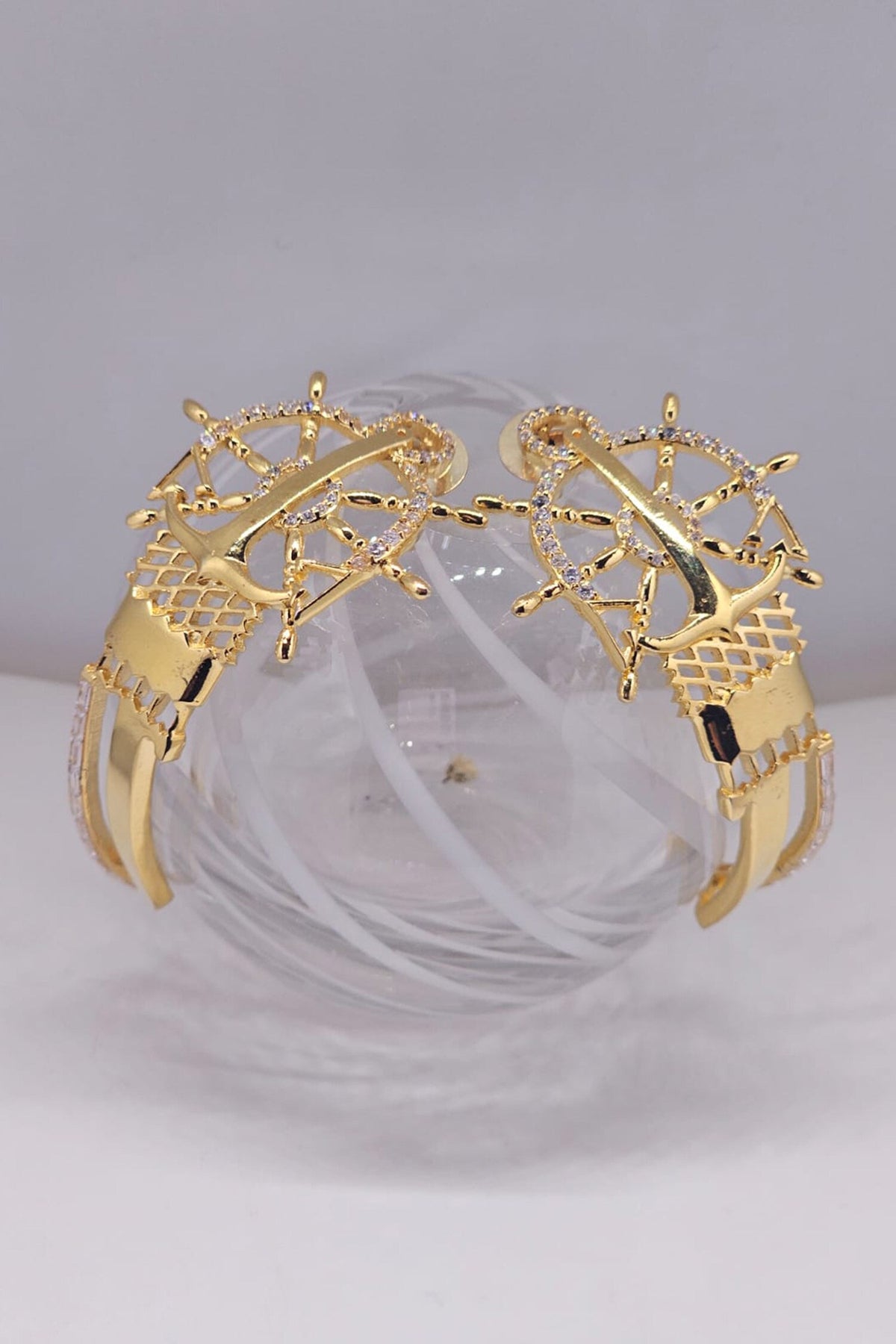 Anchor Key Half Hoops 