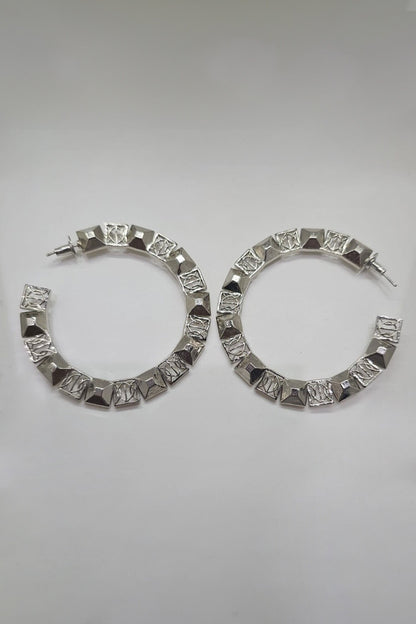 Textured Spaced Hoops 