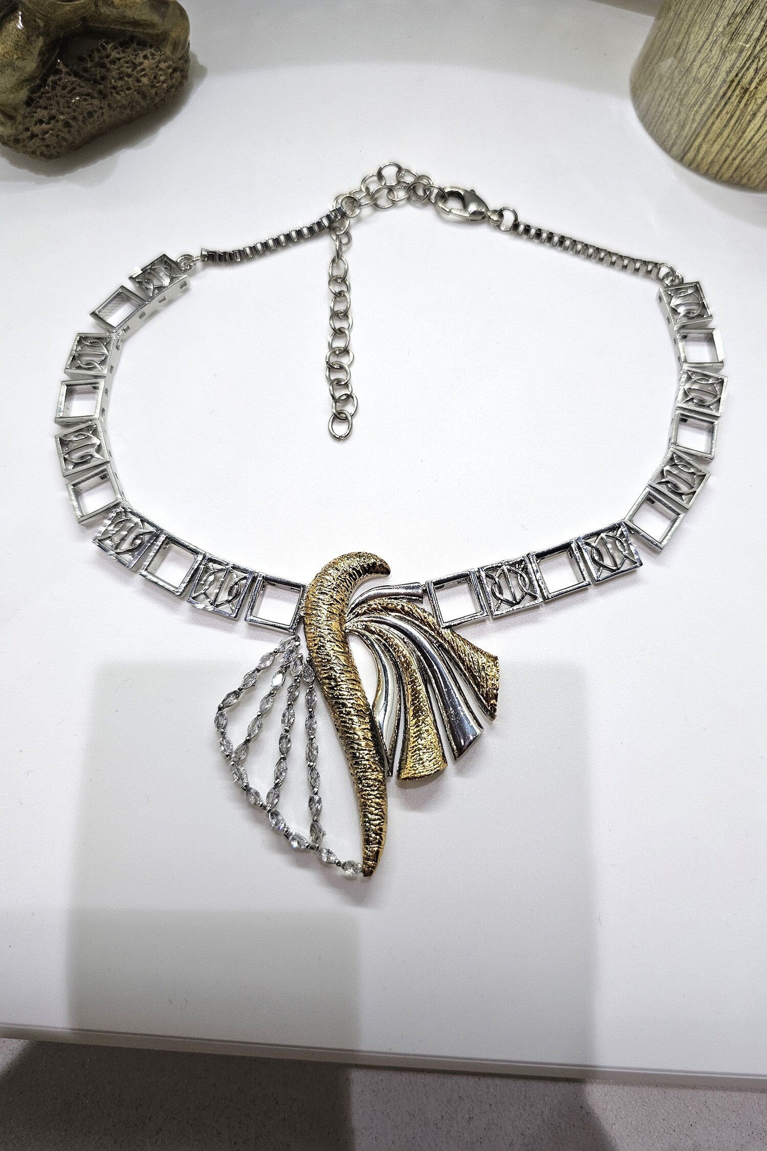Knife Edge Pendant Necklace 