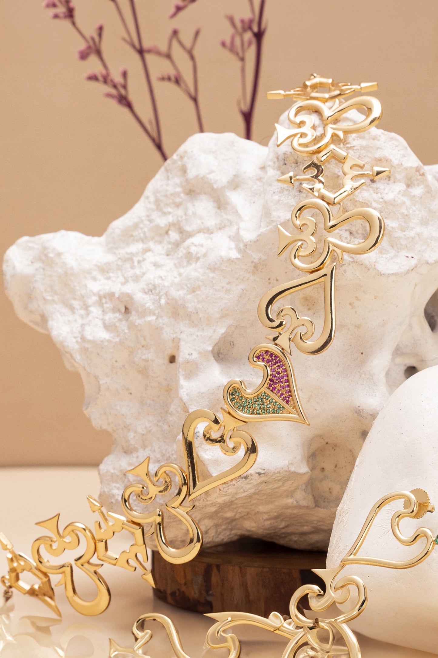 Cartes Stone Embellished Choker Necklace 