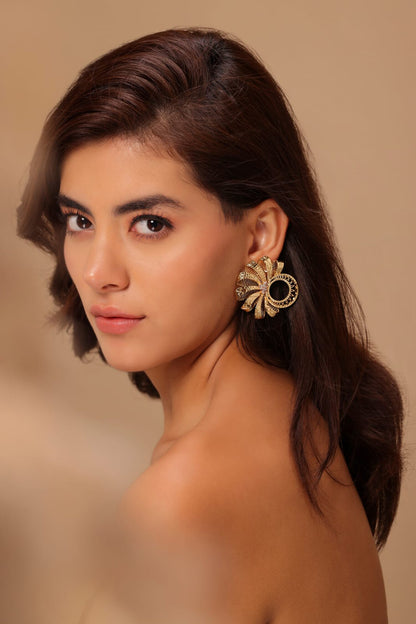 Moitee L Octogne Jaali Pattern Earrings 