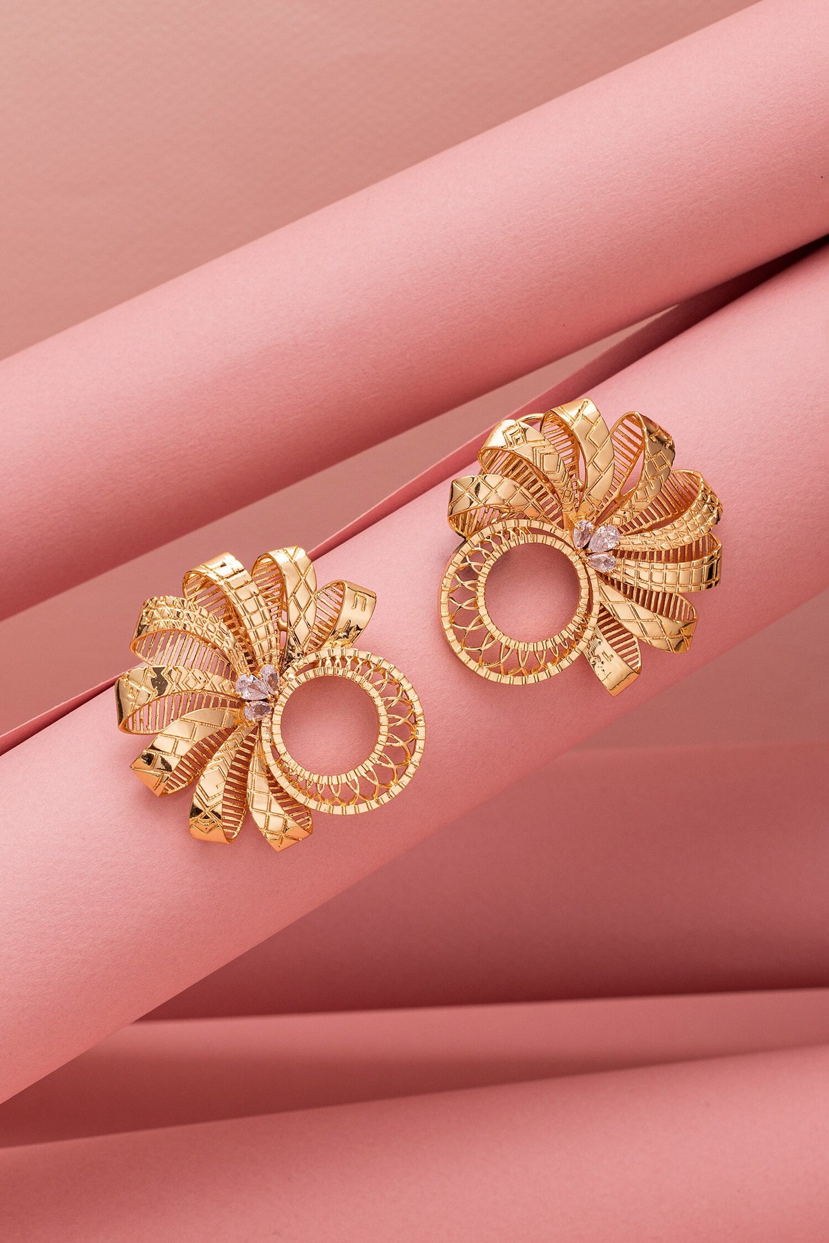 Moitee L Octogne Jaali Pattern Earrings 
