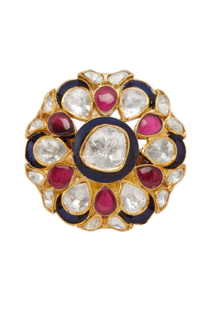 Kashvi Utrai Polki Embellished Ring 