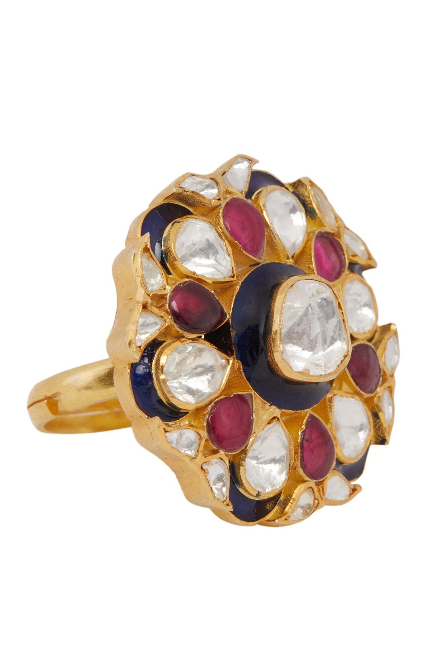Kashvi Utrai Polki Embellished Ring 
