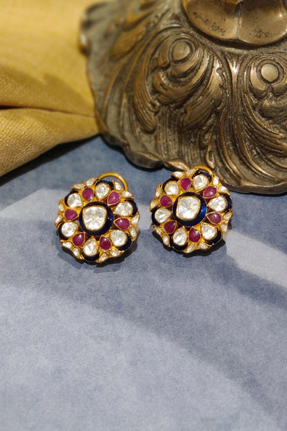 Kashvi Phool Utrai Polki Studs 