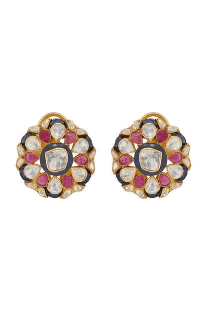 Kashvi Phool Utrai Polki Studs 