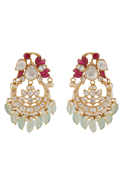 Bird Motif Utrai Polki Chandbalis 