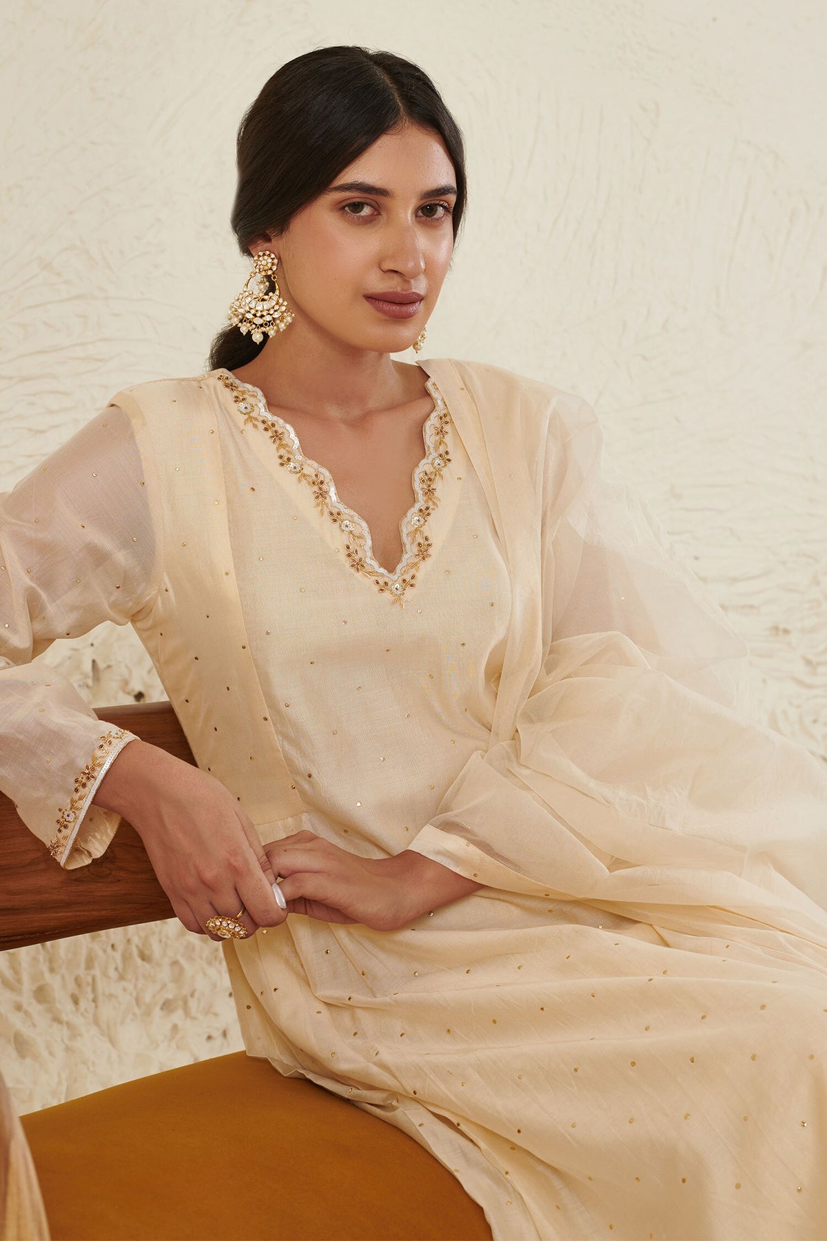 Maya Lunar Polki Embellished Chandbalis 