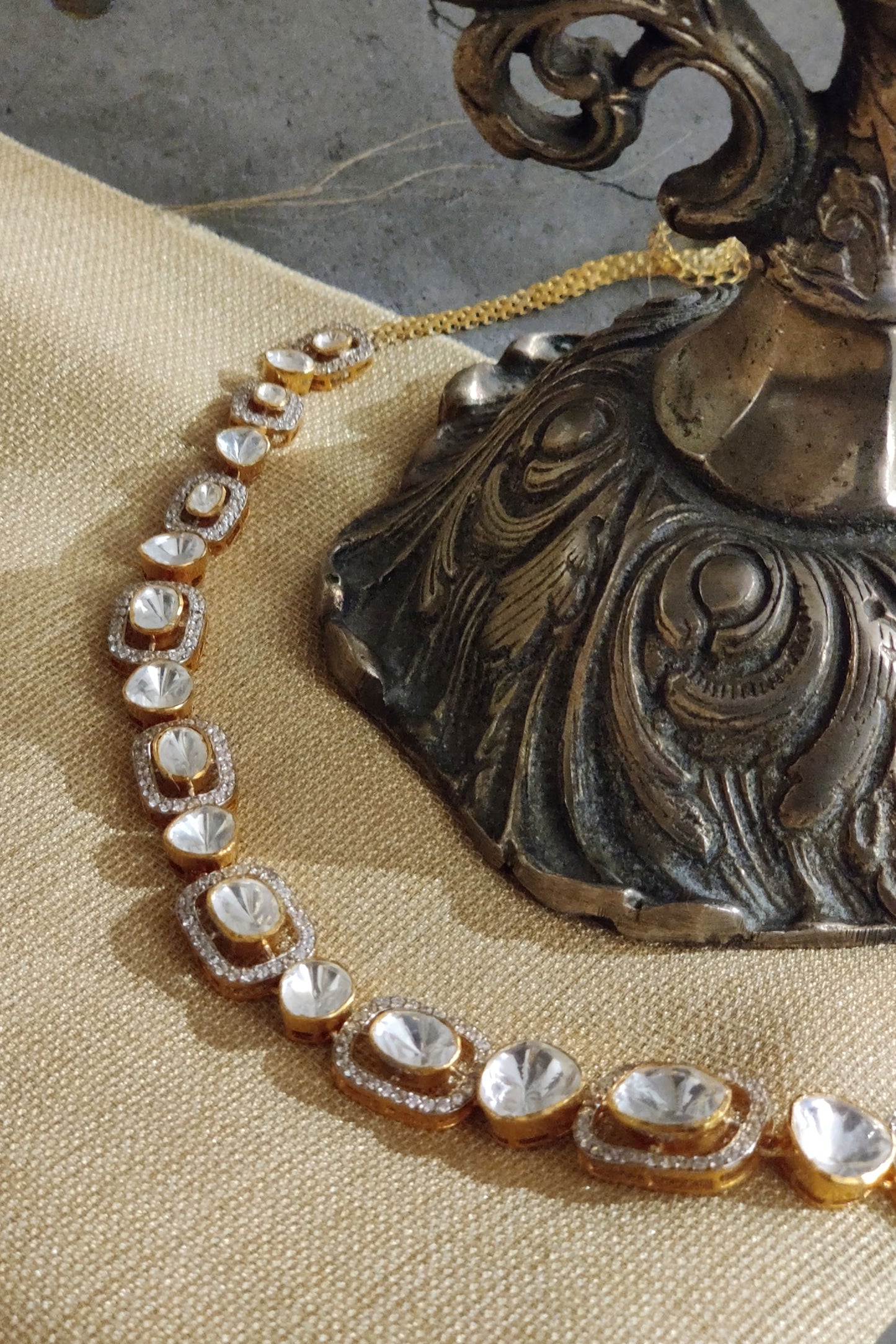 Rumi Gleaming Polki Necklace 