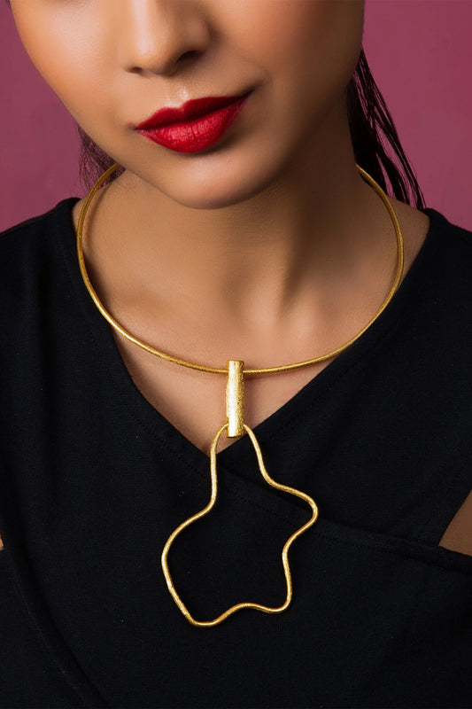 Zigzag Pendant Necklace 