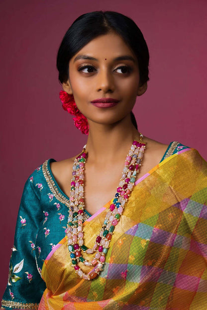 Semi Precious Stone Embellished Necklace 
