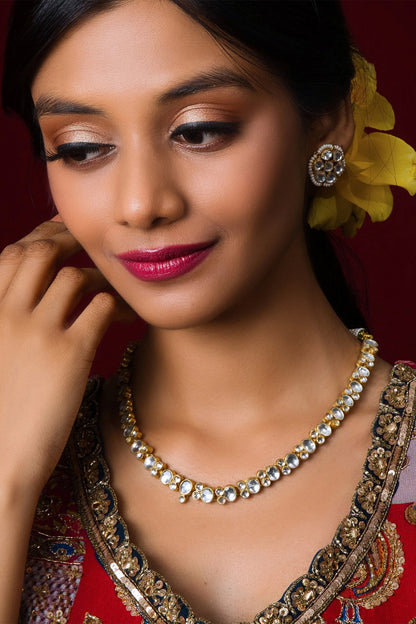 Kundan Studded Necklace Set 